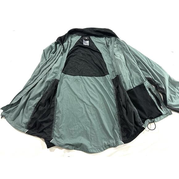 InSport Men’s Medium Windbreaker Jacket Green Black Nylon Mesh Lined - Picture 5 of 6